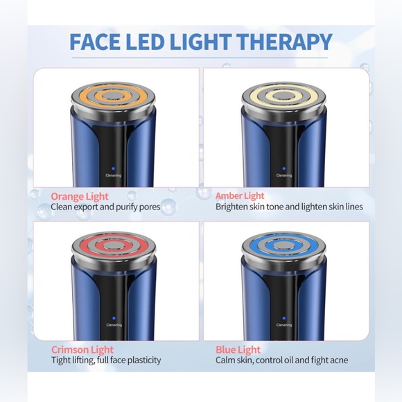 New! Unopened! Microcurrent Facial Device Facial Massager, Home Use Skin Tighten - Picture 5 of 11